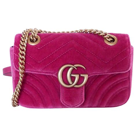 gucci marmont velvet pink mini|Gucci Marmont suede bag.